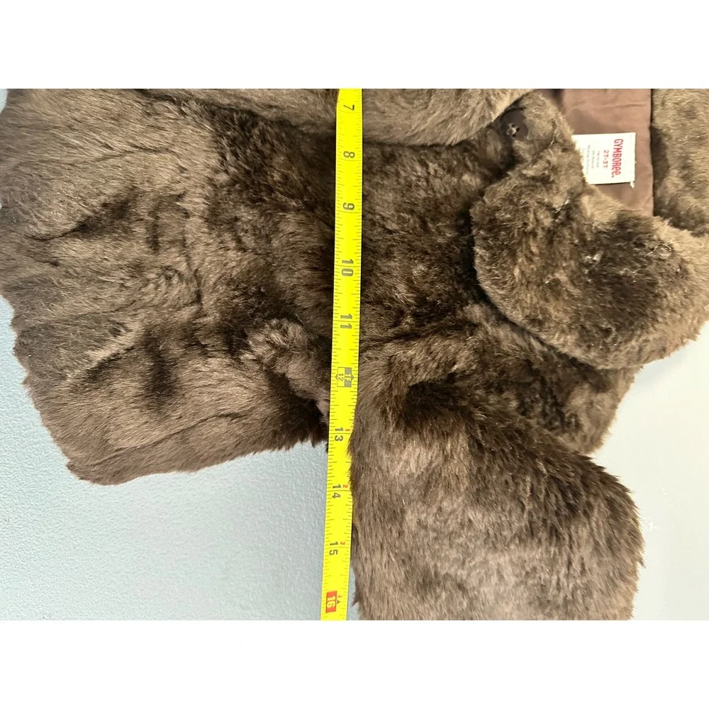 Gymboree Girls Brown Faux Fur Coat Jacket 2T 3T Winter Warm Cozy‎